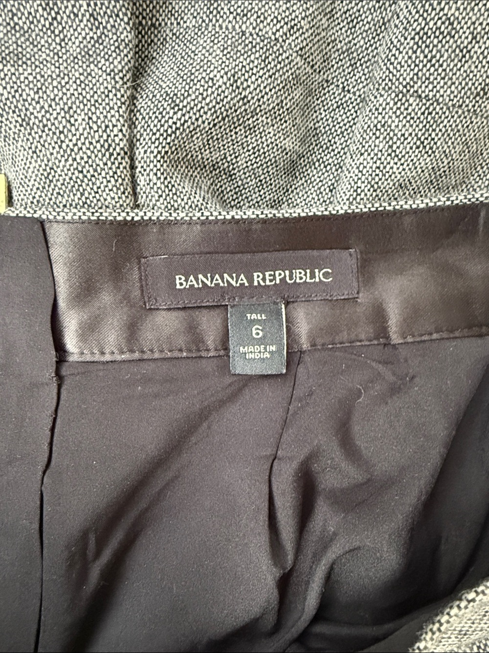 Banana Republic Tall Wool Tweed Midi Skirt - Picture 6 of 6